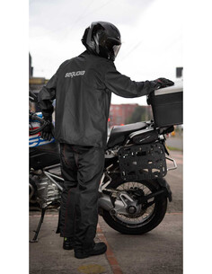 Combo Impermeable + Zapatones Sequoia Suela dura+ forro morral Moto, Motociclismo - 8 - TRAJE IMPERMEABLE para Motociclista de 3 2