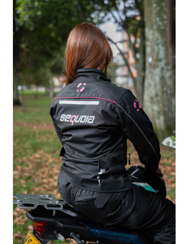 Chaqueta Black Pro Dama - Chaqueta de Protección de Moto para Damas...