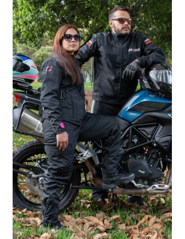 Chaqueta Black Pro Dama - Chaqueta de Protección de Moto para Damas...