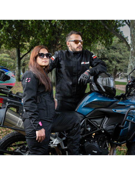 Chaqueta Black Pro Dama - Chaqueta de Protección de Moto para Damas... Chaqueta Black Pro Dama - Chaqueta de Protección de Moto para Damas...