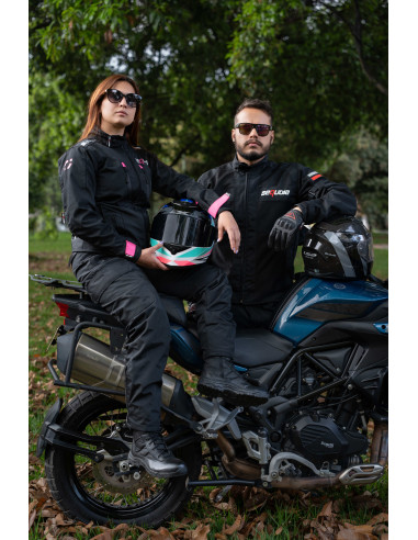 Chaqueta Black Pro Dama - Chaqueta de Protección de Moto para Damas...