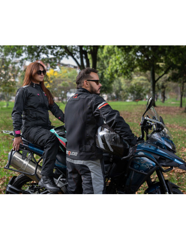 Chaqueta Black Pro Dama - Chaqueta de Protección de Moto para Damas...