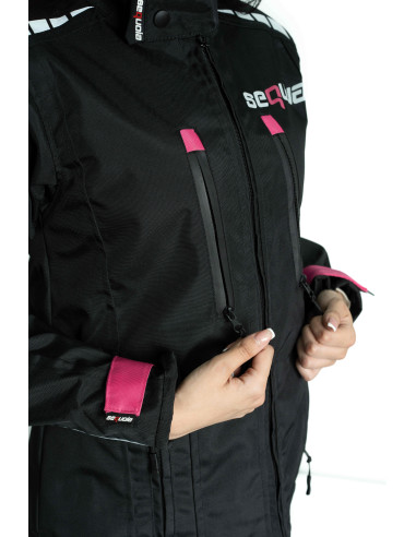 Chaqueta Black Pro Dama - Chaqueta de Protección de Moto para Damas...