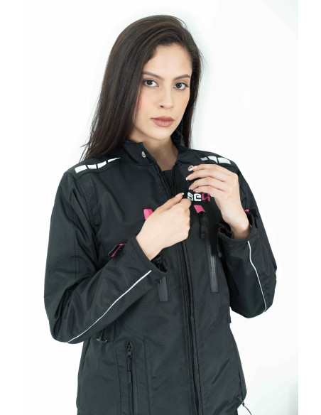 Chaqueta Black Pro Dama - Chaqueta de Protección de Moto para Damas... Chaqueta Black Pro Dama - Chaqueta de Protección de Moto para Damas...