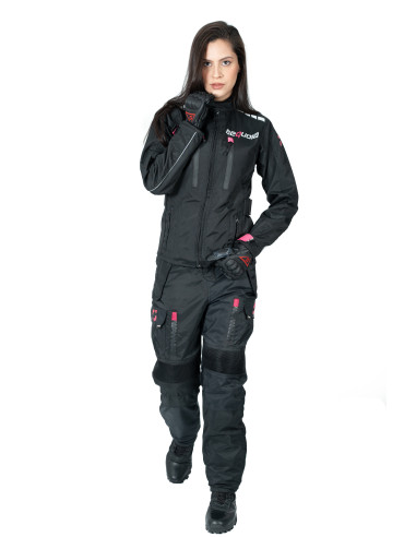 Chaqueta Black Pro Dama - Chaqueta de Protección de Moto para Damas...