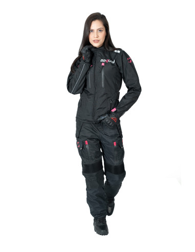 Chaqueta Black Pro Dama - Chaqueta de Protección de Moto para Damas...
