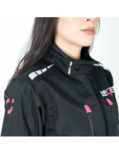 Chaqueta Black Pro Dama - Chaqueta de Protección de Moto para Damas...