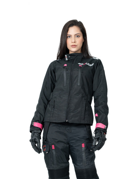 Chaqueta Black Pro Dama - Chaqueta de Protección de Moto para Damas Impermeable Sequoia Speed Chaqueta Black Pro Dama - Chaqueta de Protección de Moto para Damas Impermeable Sequoia Speed