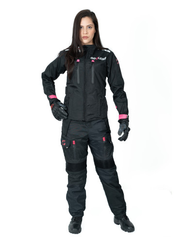 Chaqueta Black Pro Dama - Chaqueta de Protección de Moto para Damas...