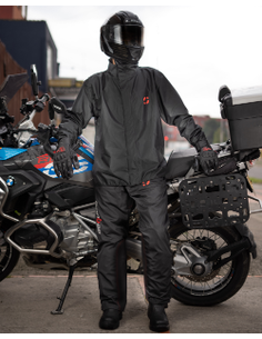 Combo Impermeable + Zapatones Sequoia Suela dura+ forro morral Moto, Motociclismo - 8 - TRAJE IMPERMEABLE para Motociclista de 3