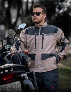 Chaqueta Carrera Blue - Chaqueta Antifricción de Moto, Impermeable ...
