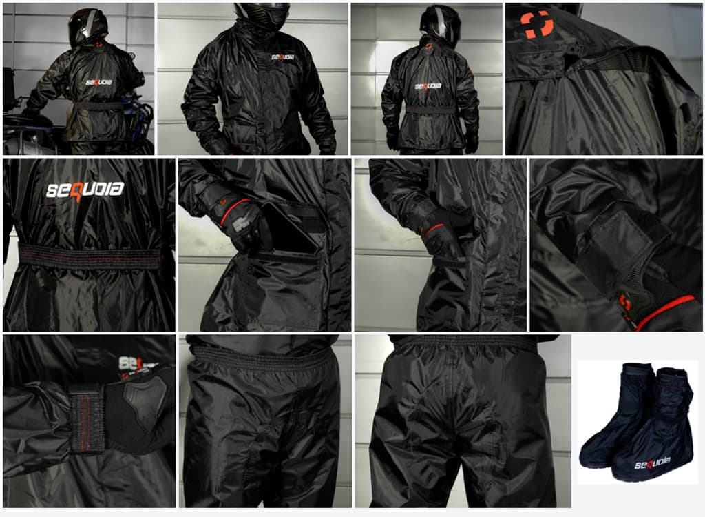 Detalle de costuras termoselladas y acabados de impermeables Sequoia Speed