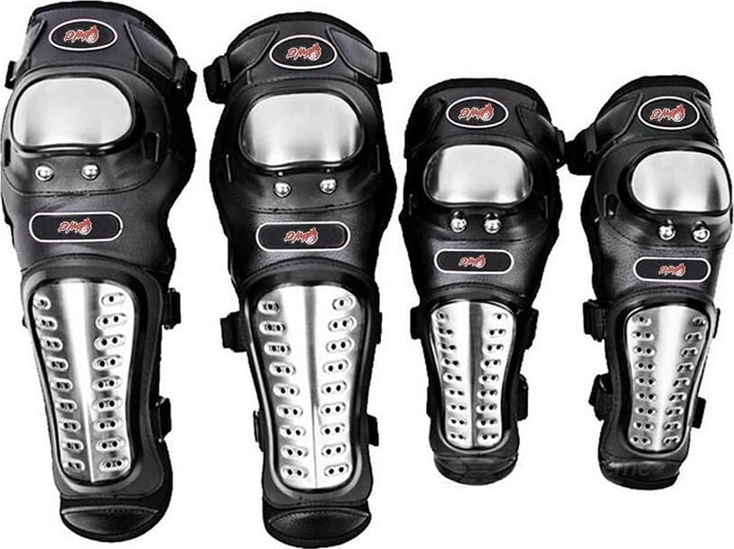 Rodilleras Metálicas Dimo para Moto Bicicleta Bmx Bicicross