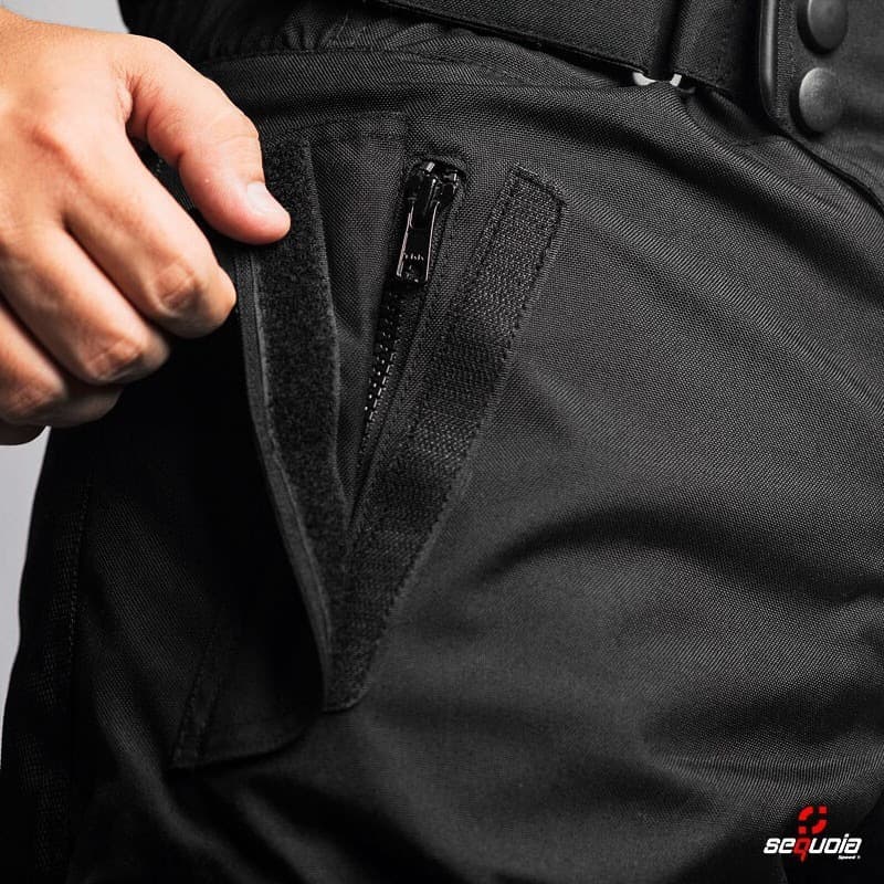 Pantalón GAS LADIES - Pantalón de Protección Impermeable con Protectores Certificados Removibles detalle protecciones - Ce...