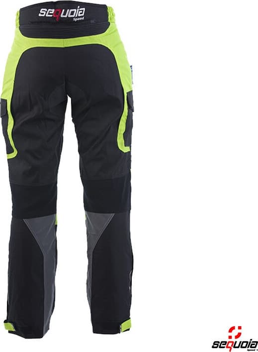 Pantalón GAS GREEN, Protección Rodillas Certificadas Removibles, Impermeable vista posterior - Proteccion para motociclista