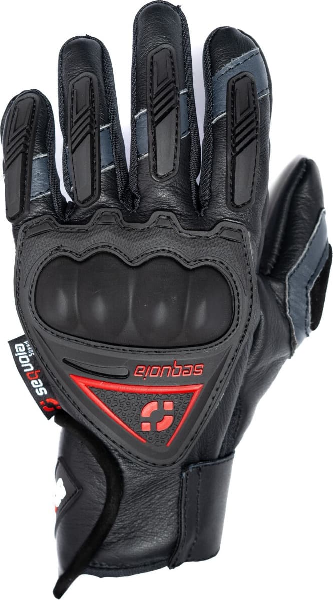 Guantes Caña Media de Cuero Intruder para Moto de Protección vista posterior - Proteccion para motociclista