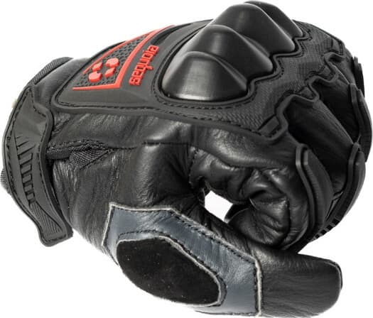 Guantes Caña corta de Cuero Raptor para Moto de Protección detalle protecciones - Certificadas CE