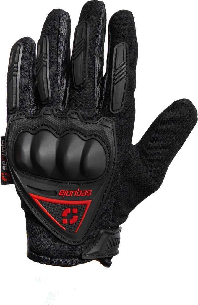 Guantes MX Negros con protección de nudillos detalle protecciones - Certificadas CE