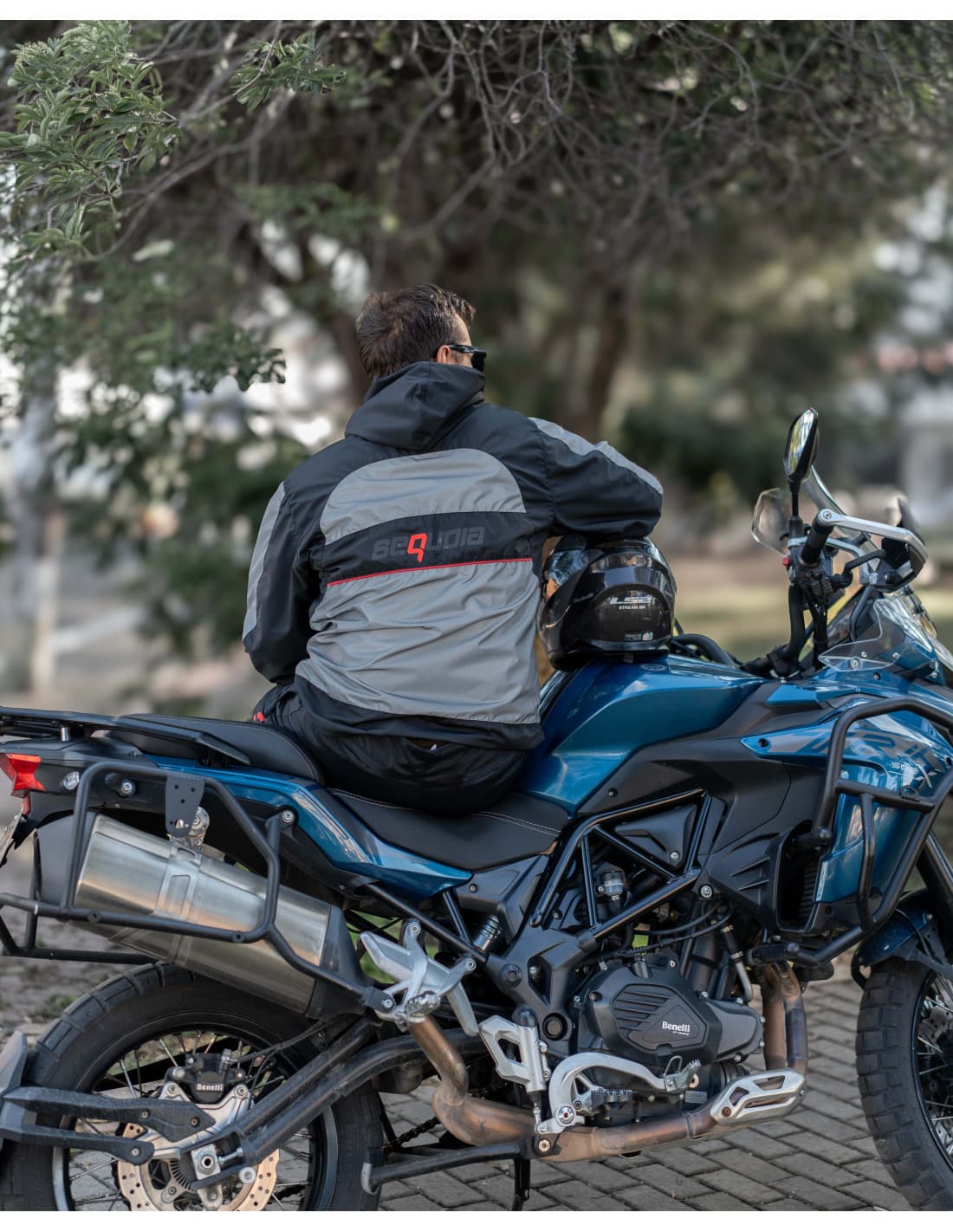 Chaqueta Reflectiva Doble Faz impermeable de Moto para Damas y Caballeros equipamiento seguridad motociclista