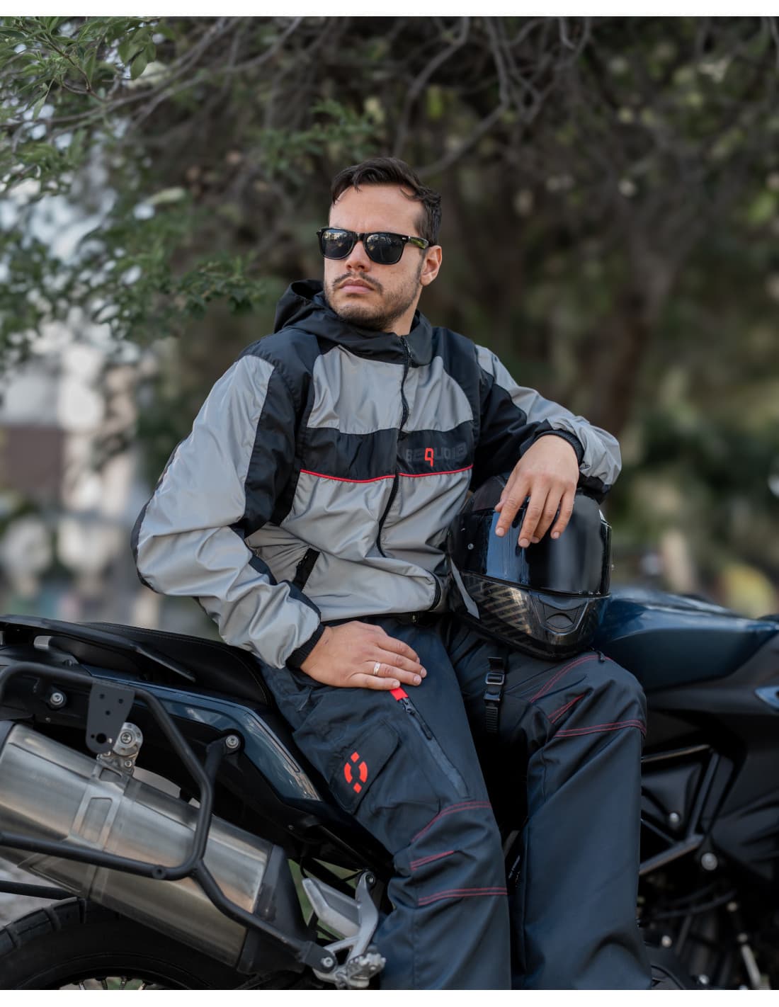 Chaqueta Reflectiva Doble Faz impermeable de Moto para Damas y Caballeros impermeable para moto Colombia