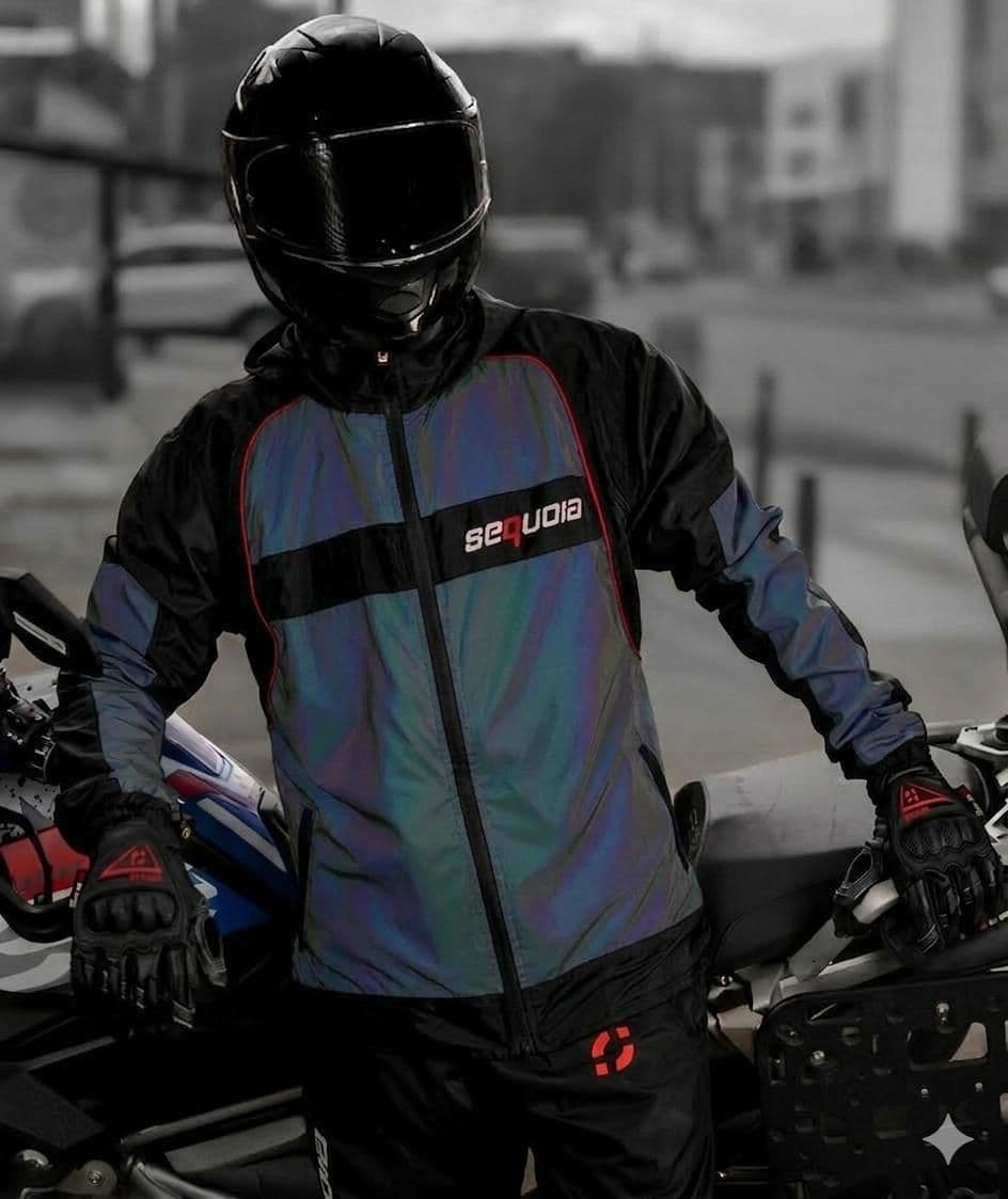 Chaqueta Reflectiva  Firefly II con Protecciones Moto Motociclista Reflectiva Tornasol - Moto - Bicicleta - Ciclismo