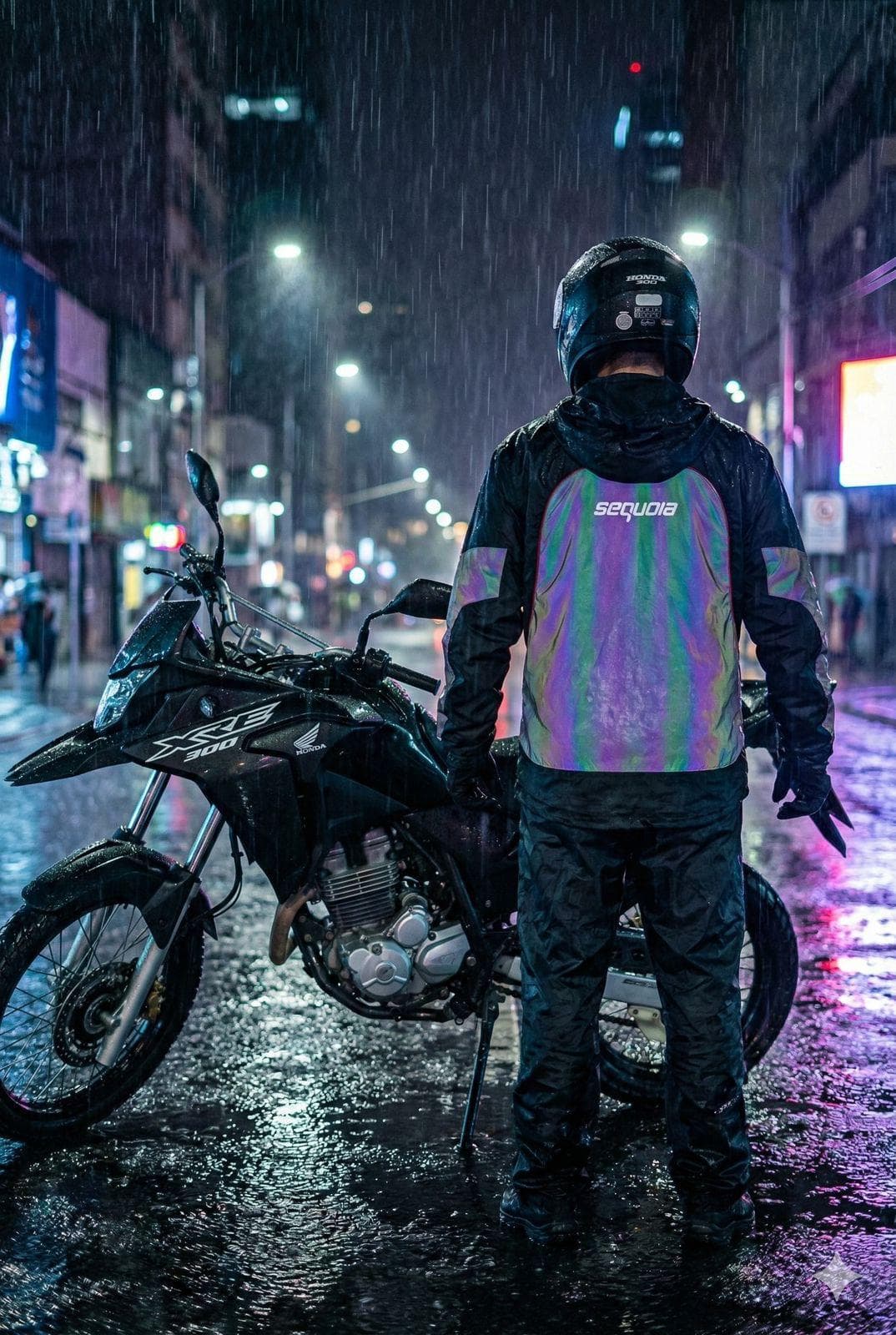 Chaqueta Reflectiva  Firefly II con Protecciones Moto Motociclista Reflectiva Tornasol - Moto - Bicicleta - Ciclismo