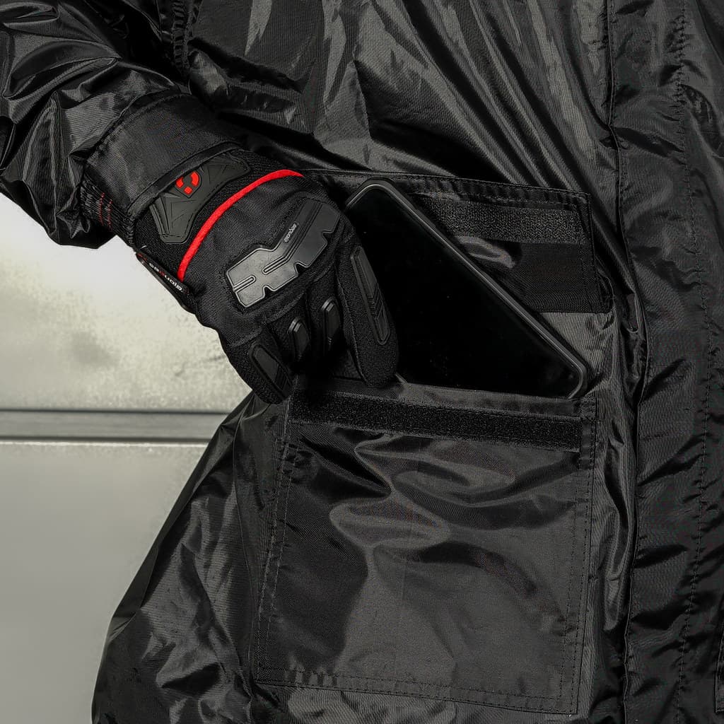 Chaqueta Hydra Negra Impermeable Tipo Touring