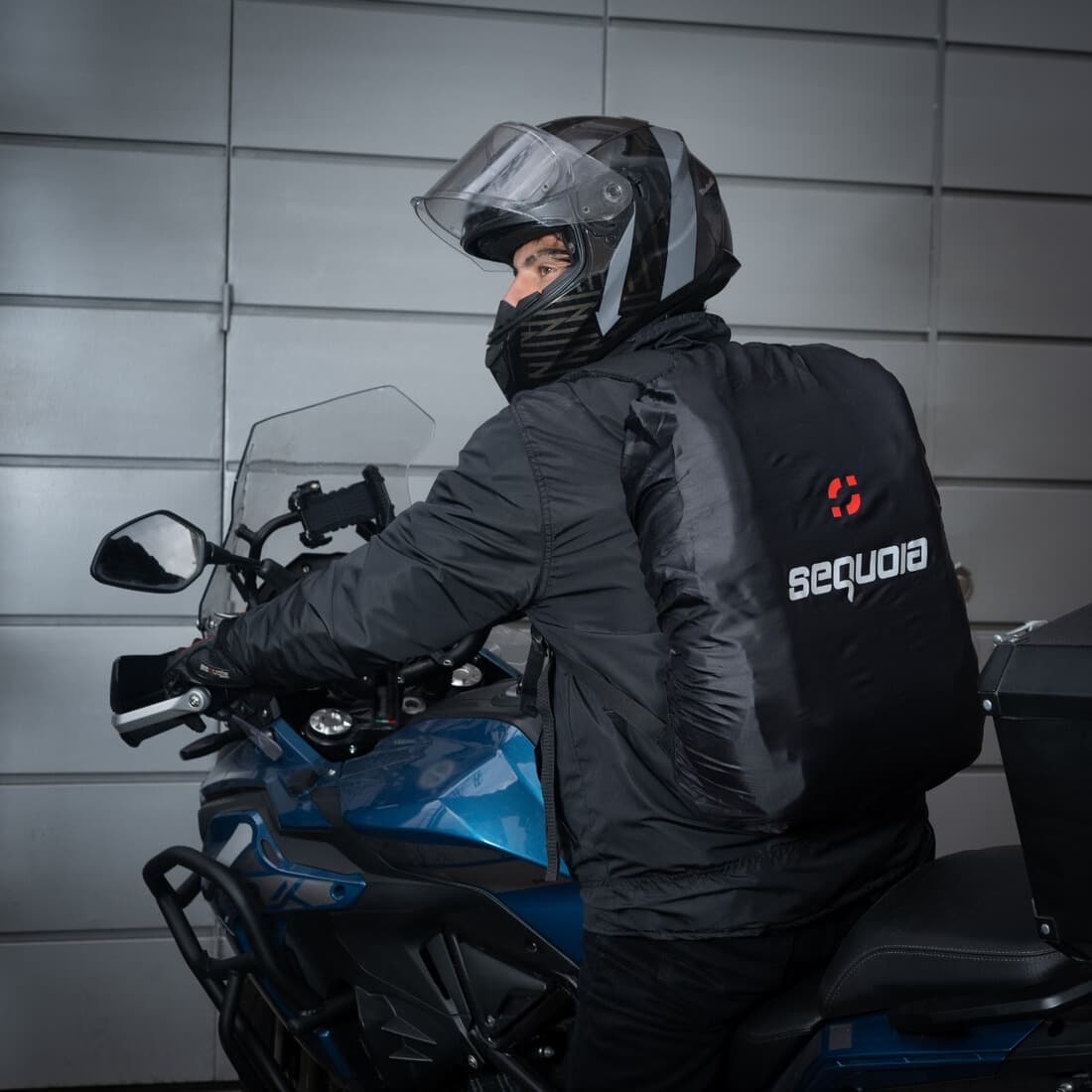 Combo Impermeable Hydra + Zapatones Sequoia Suela dura+ forro morral Moto, Motociclismo