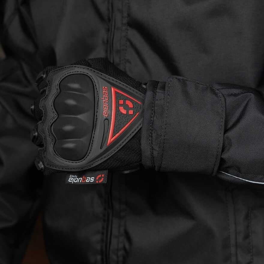 Guantes MX Negros con protección de nudillos