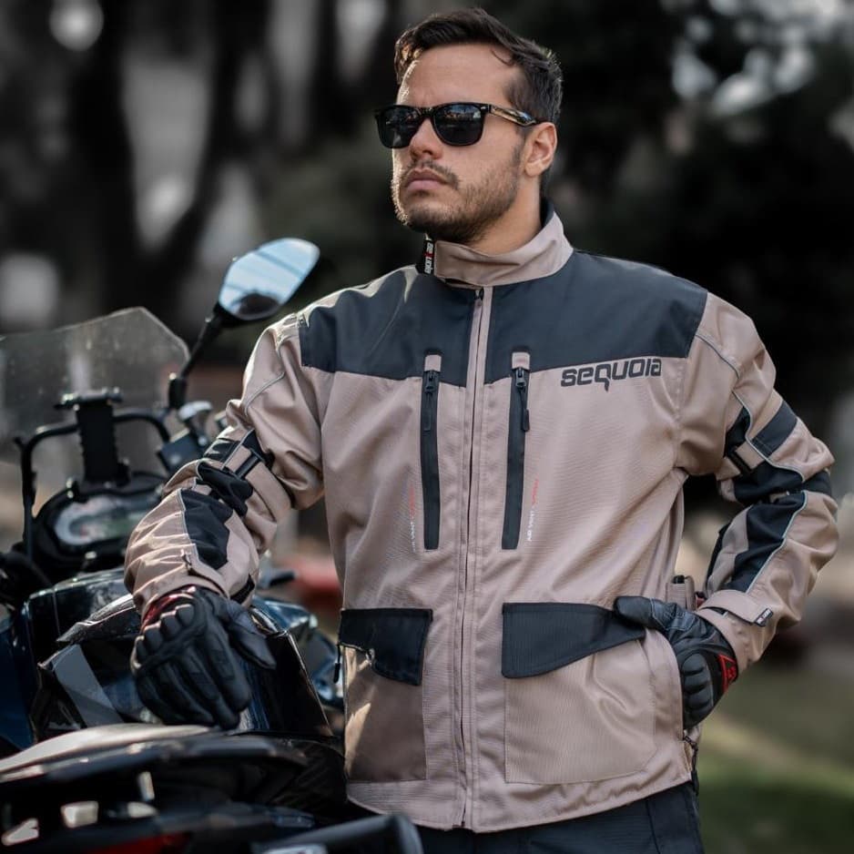 Chaqueta Sahara - Protecciones Certificadas - 100 % Impermeable - Chaquetas para Moto para moto