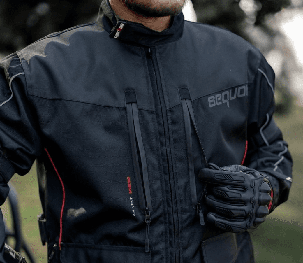 Chaqueta Sahara Negra - Protecciones Certificadas - 100% Impermeable