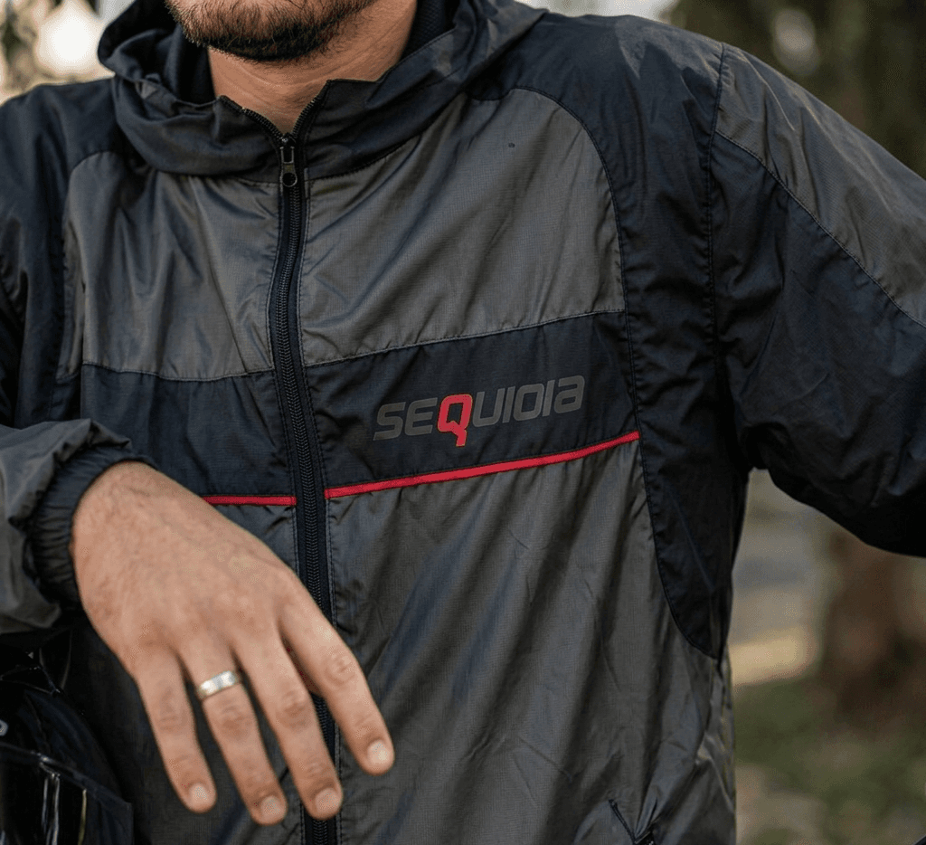 Chaqueta Reflectiva Doble Faz Negra impermeable de Moto para Mujer y Caballeros