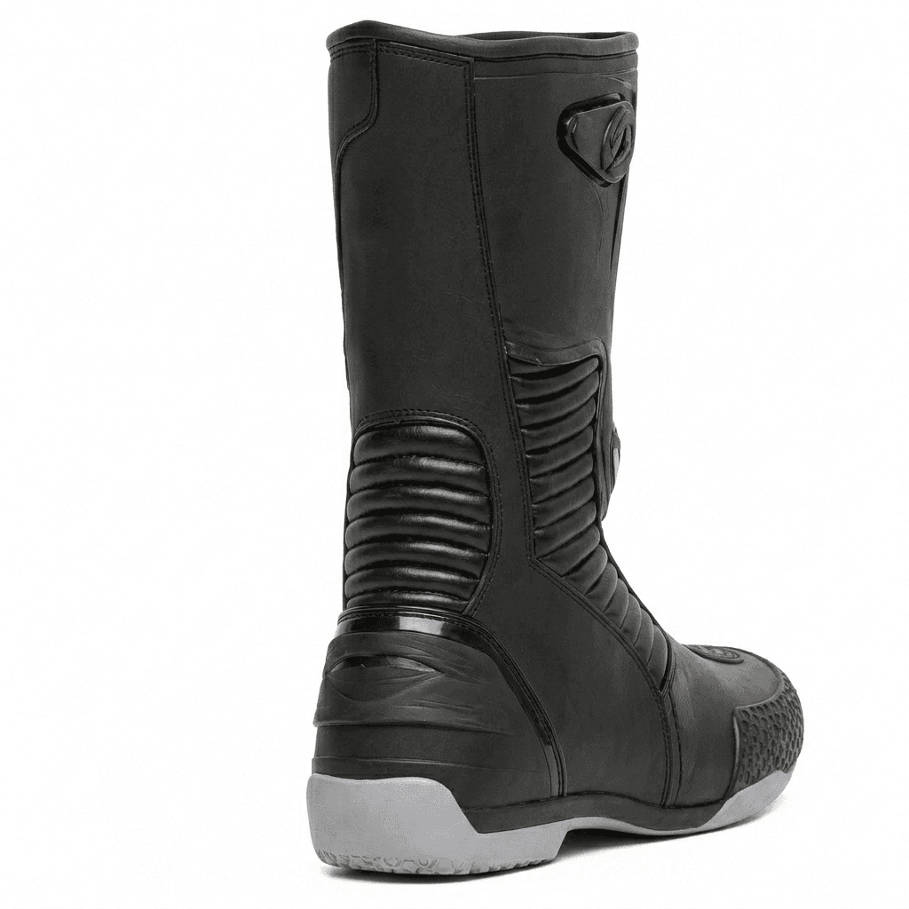 Botas de Caucho Impermeables Dakar Negra Moto, Motociclismo