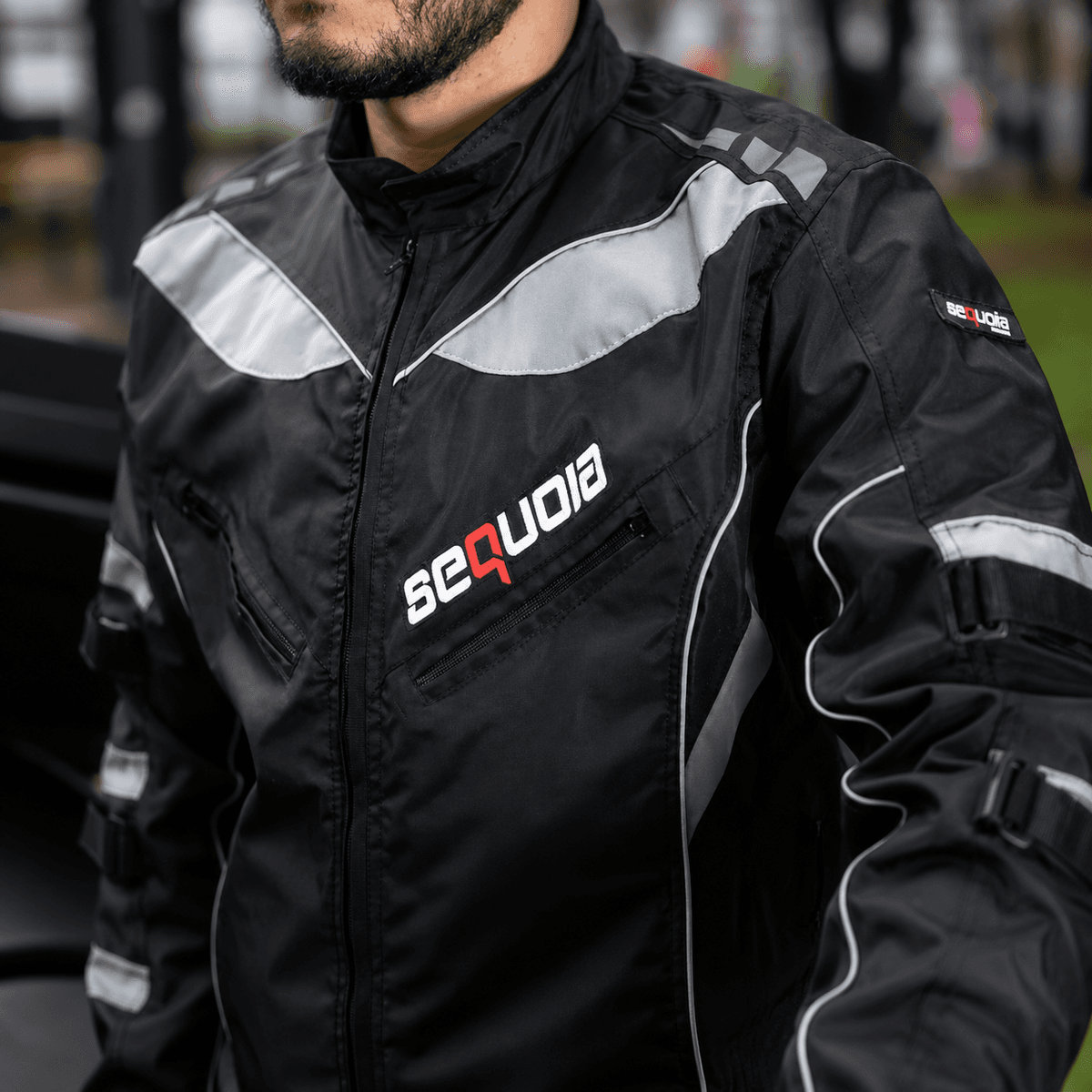 Chaqueta Carrera Gris - de Protección, Protecciones Certificadas e Impermeable