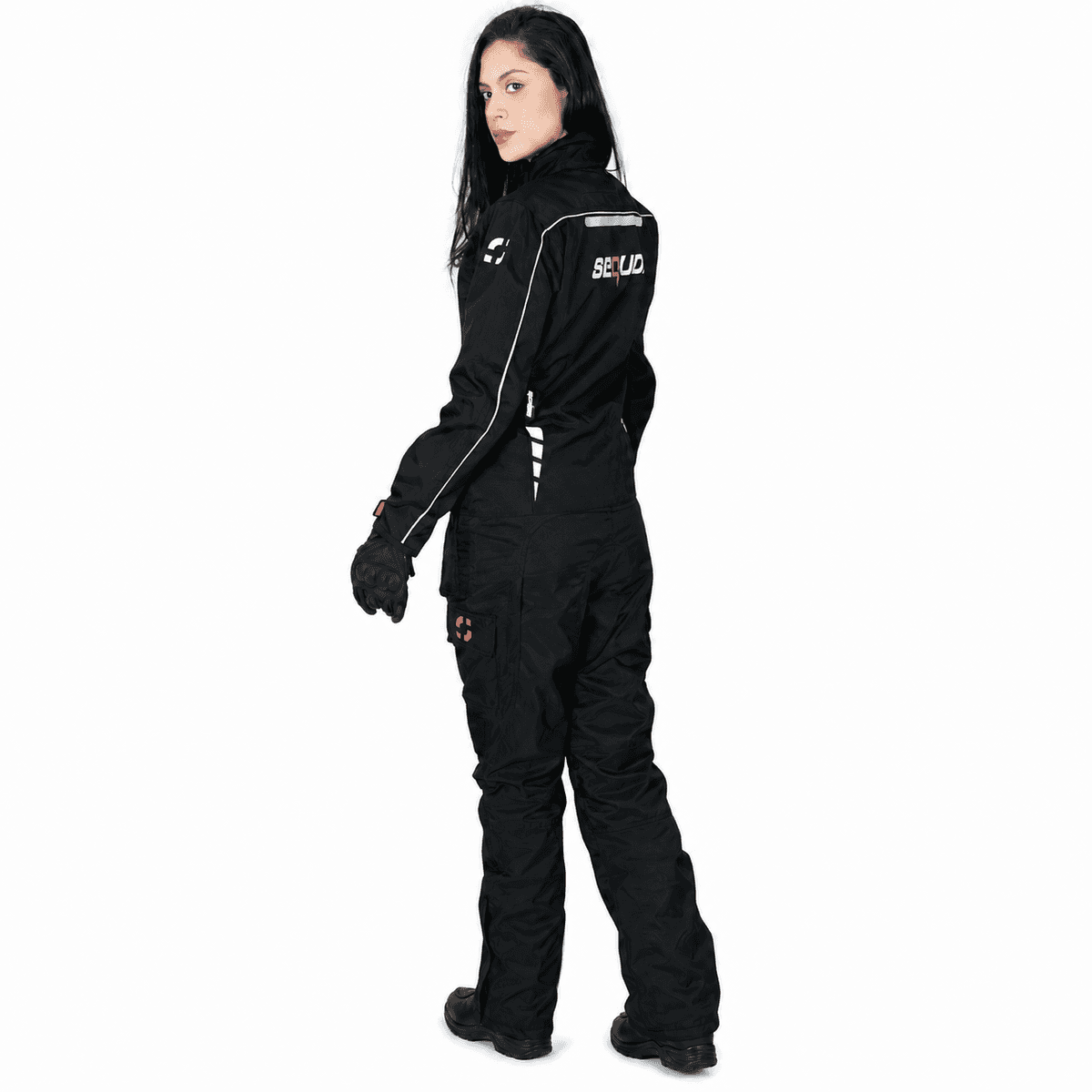 Chaqueta Black Pro Mujer - Chaqueta de Protección de Moto para Mujer Impermeable Sequoia Speed