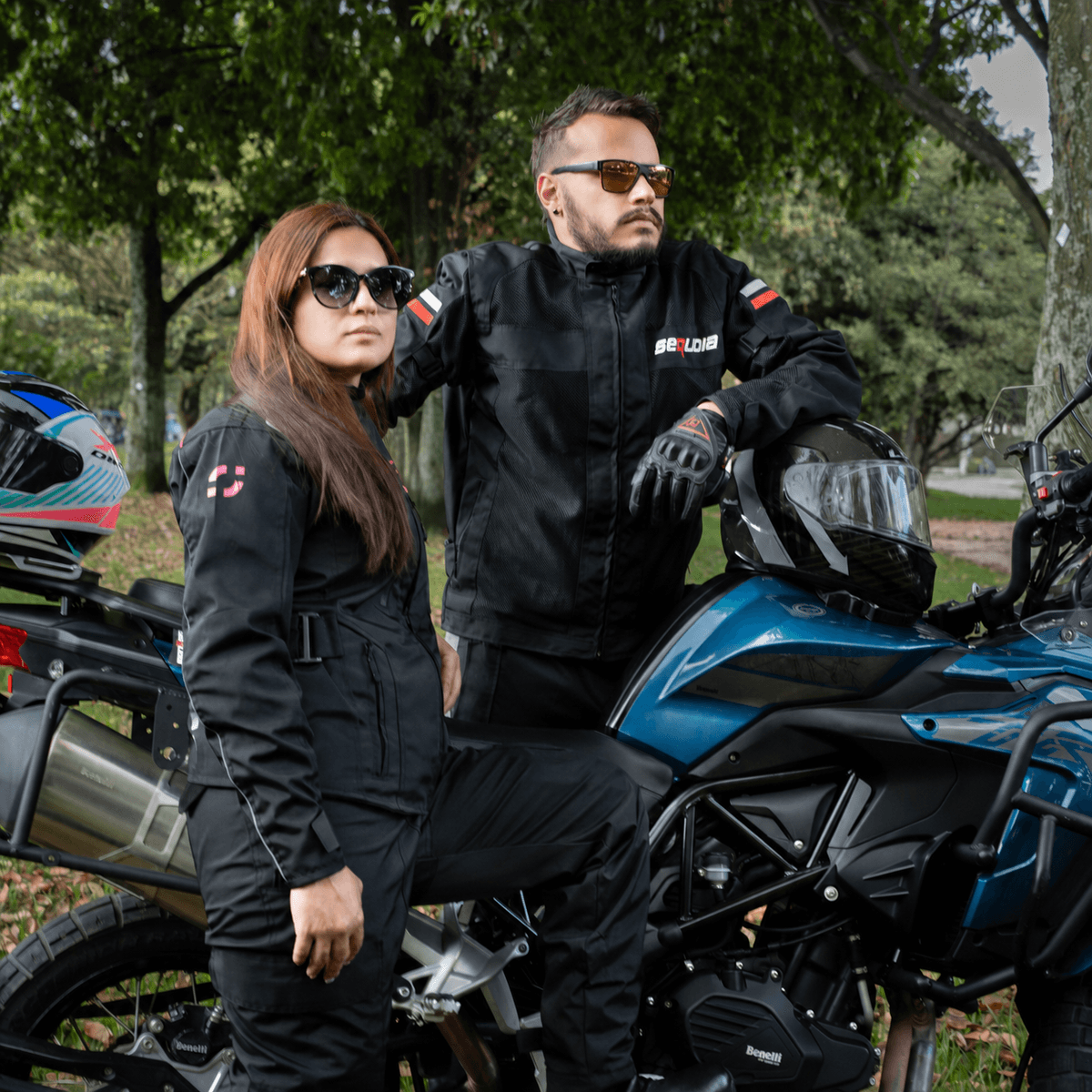 Chaqueta Black Pro Mujer - Chaqueta de Protección de Moto para Mujer Impermeable Sequoia Speed