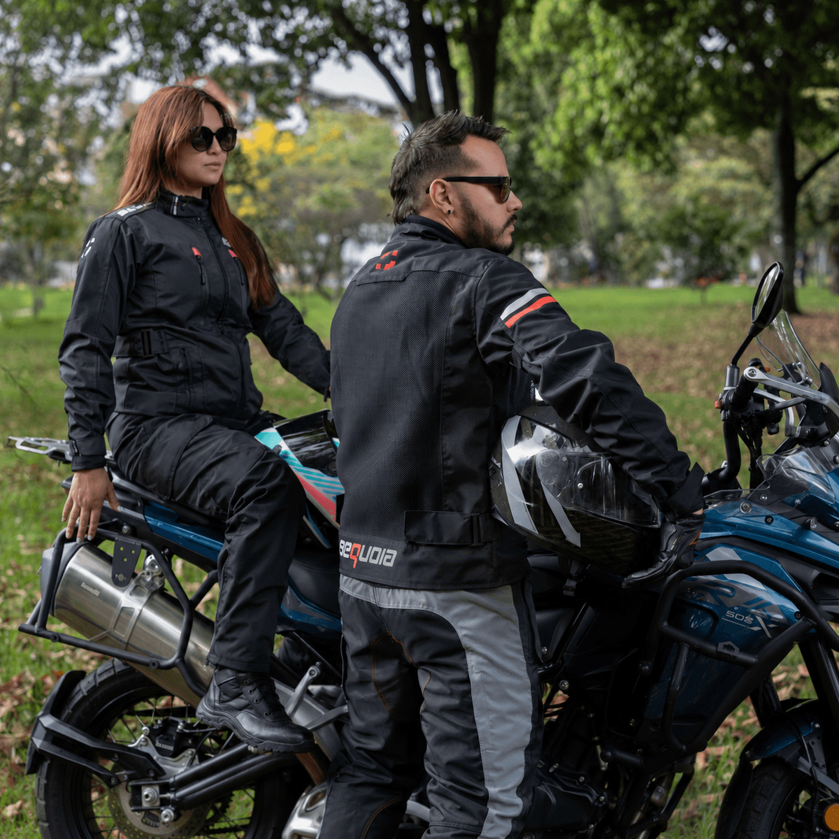 Chaqueta Black Pro Mujer - Chaqueta de Protección de Moto para Mujer Impermeable Sequoia Speed