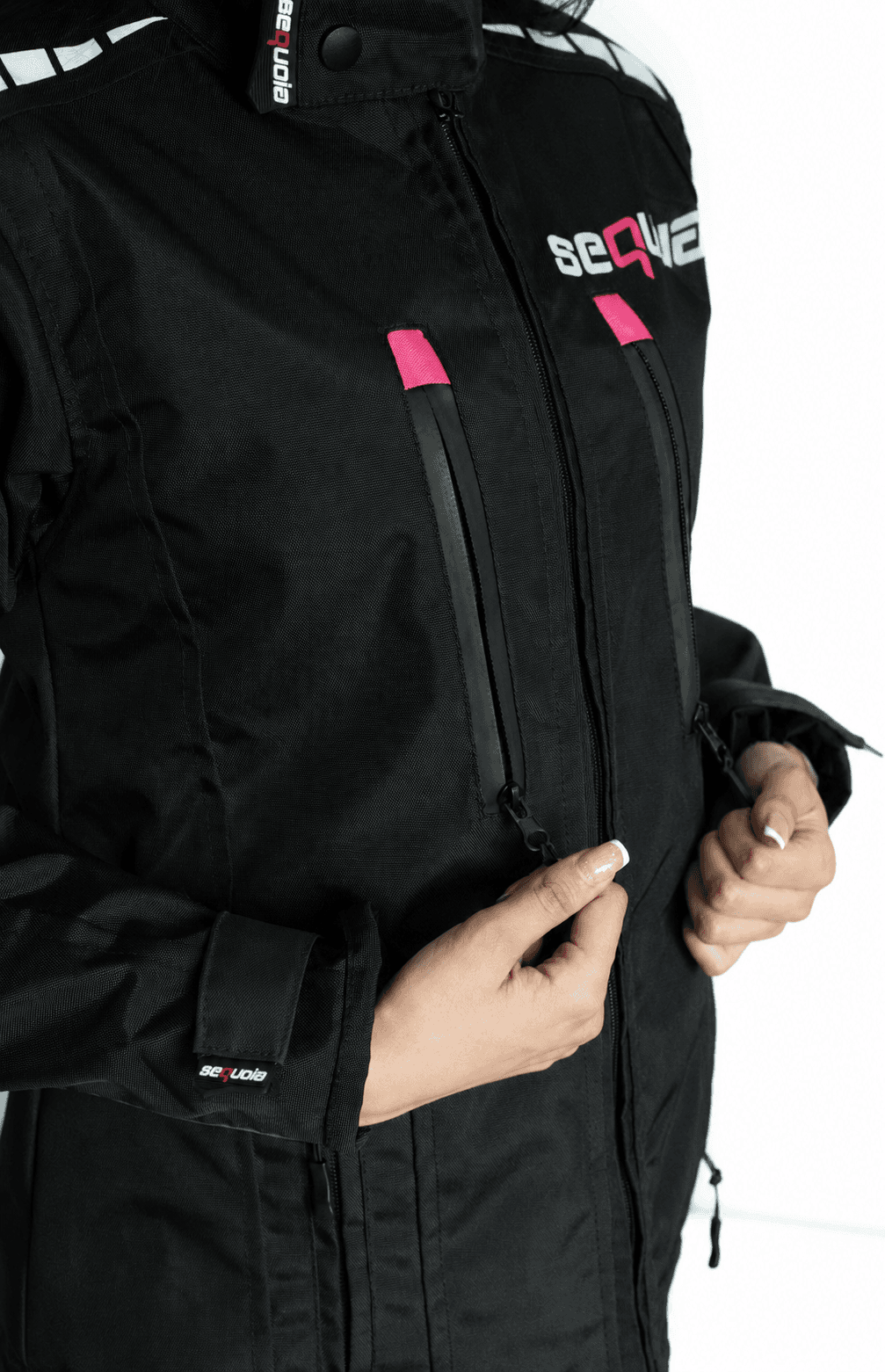 Chaqueta Black Pro Mujer - Chaqueta de Protección de Moto para Mujer Impermeable Sequoia Speed
