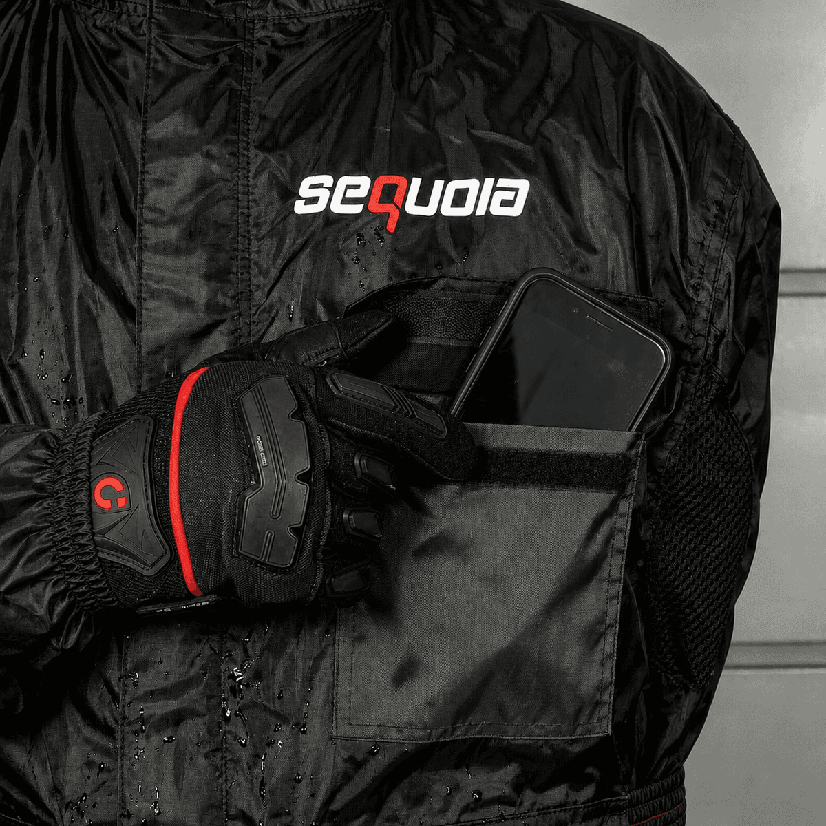 Chaqueta Hydra Negra Impermeable Tipo Touring