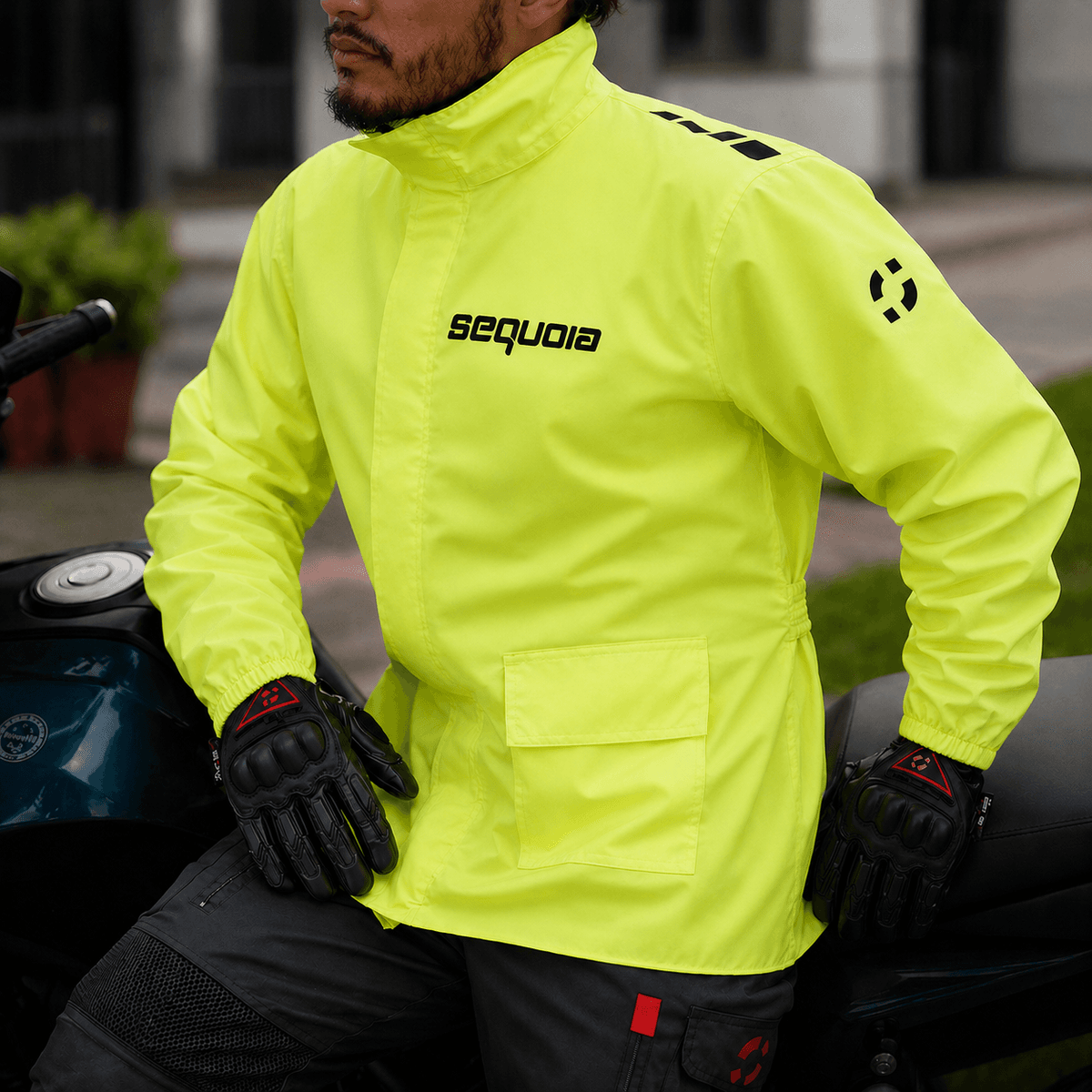 Combo Impermeable Hydra + Zapatones Sequoia Suela dura+ forro morral + Guantes Moto, Motociclismo