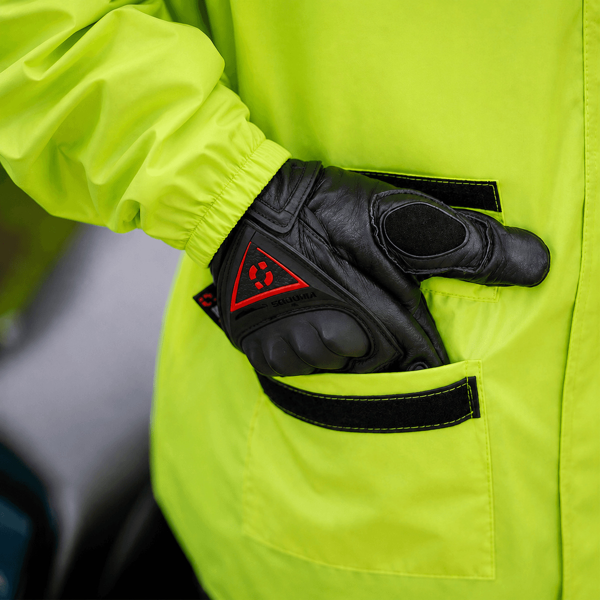 Combo Impermeable Hydra + Zapatones Sequoia Suela dura+ forro morral + Guantes Moto, Motociclismo