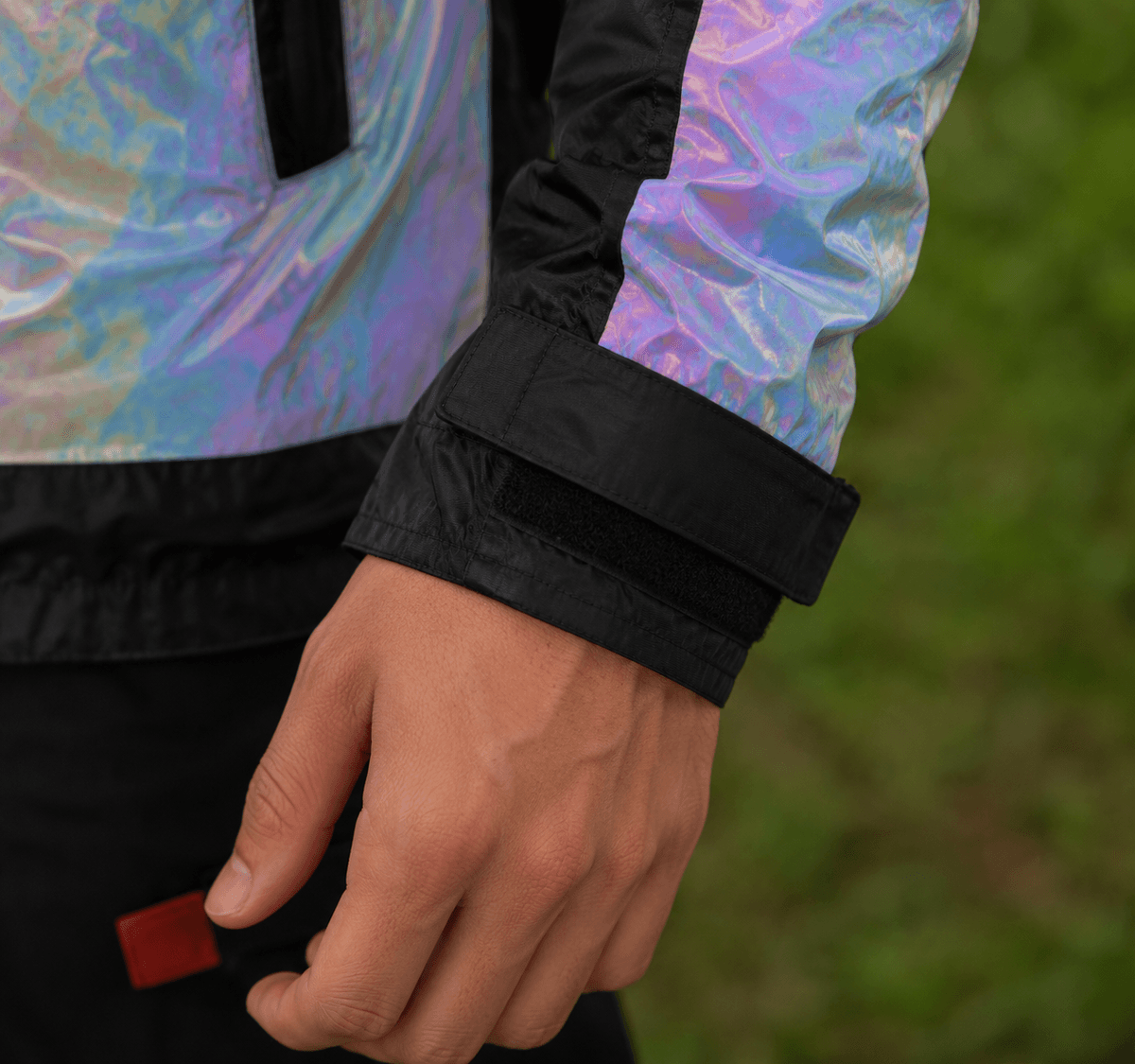 Chaqueta Reflectiva Tornasol de Moto tipo Cortaviento con Protecciones Motociclista para Mujer y Caballeros