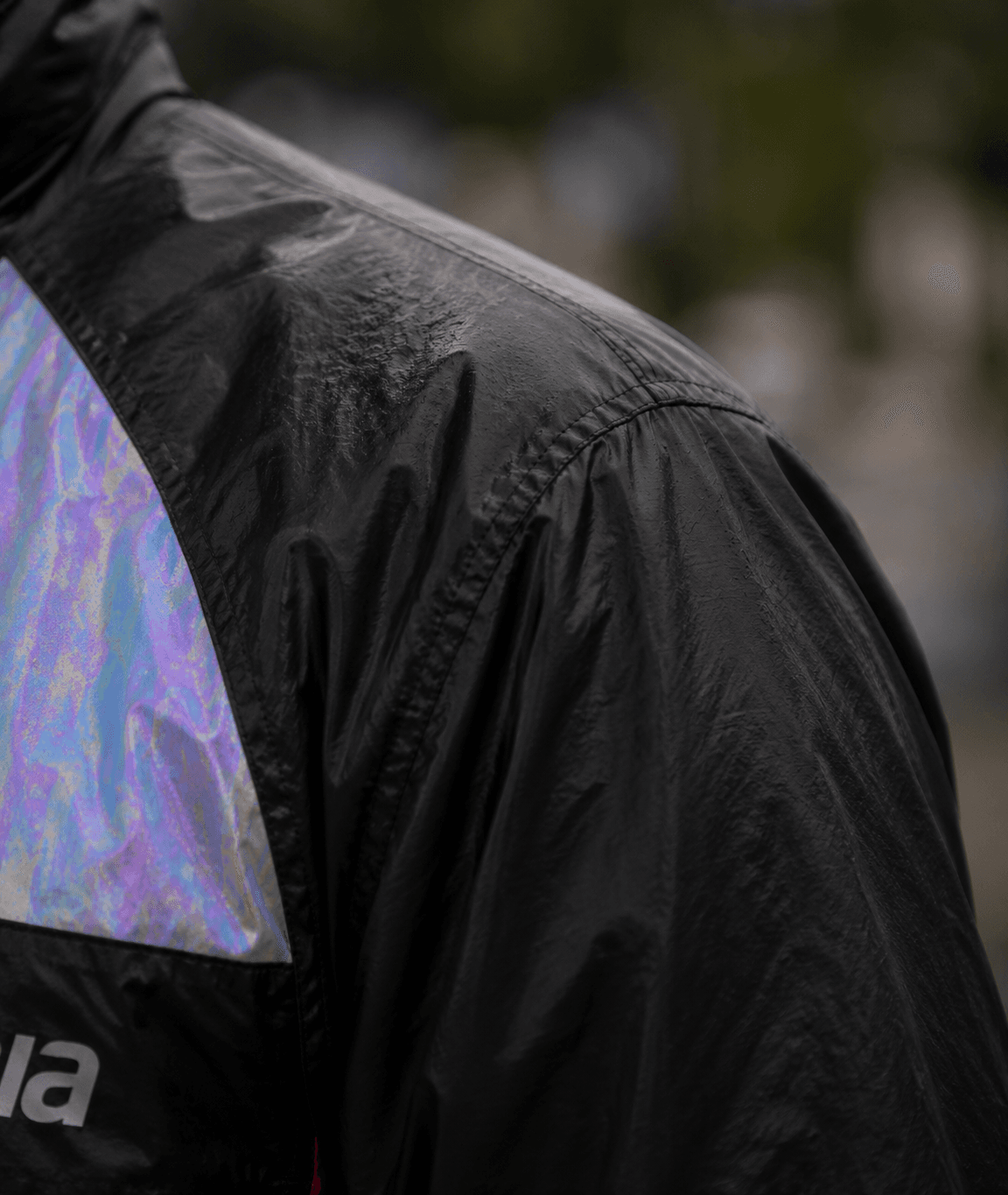 Chaqueta Reflectiva Tornasol de Moto tipo Cortaviento con Protecciones Motociclista para Mujer y Caballeros
