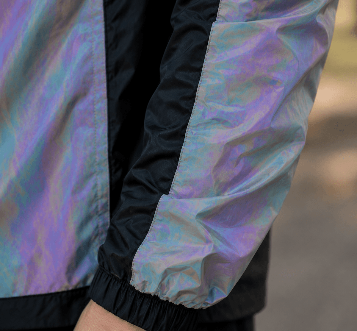 Chaqueta Reflectiva Doble Faz Tornasol impermeable de Moto para Mujer y Caballeros