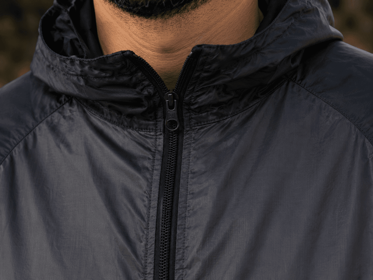 Chaqueta Reflectiva Doble Faz Negra impermeable de Moto para Mujer y Caballeros
