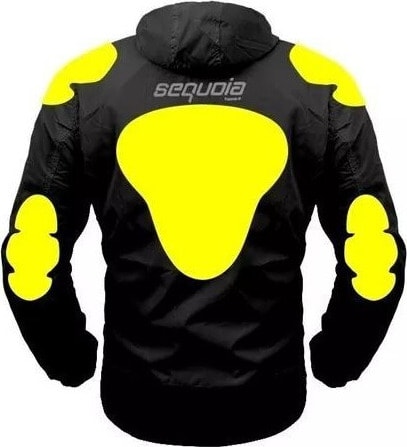 Chaqueta Reflectiva  Firefly II con Protecciones Moto Motociclista Reflectiva Negra/Gris Neon - Moto - Bicicleta - Ciclismo