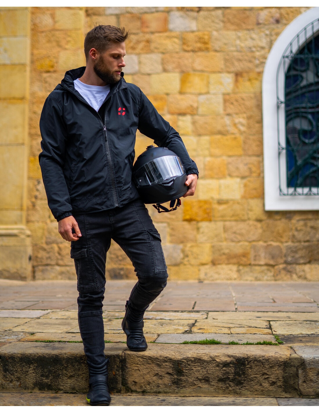 Chaqueta Impermeable con Protecciones Removibles Certificadas Unisex