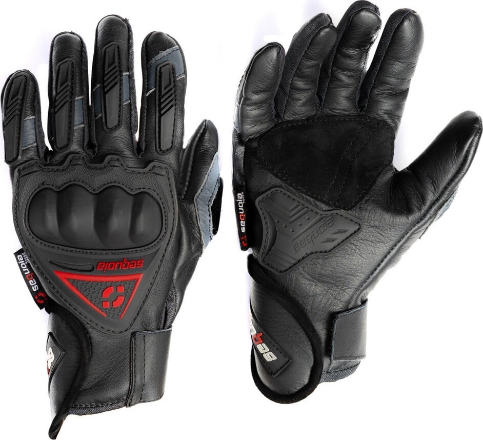 Guantes Caña Media de Cuero Intruder para Moto de Protección