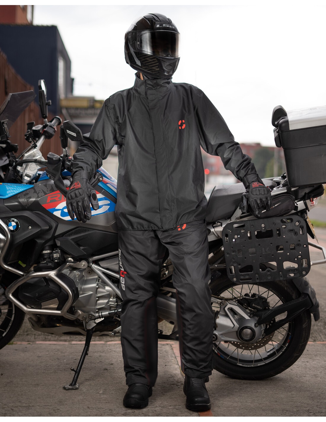 Traje Impermeable para Moto tipo Sudadera CON FORRO DE SILICON INTERNA