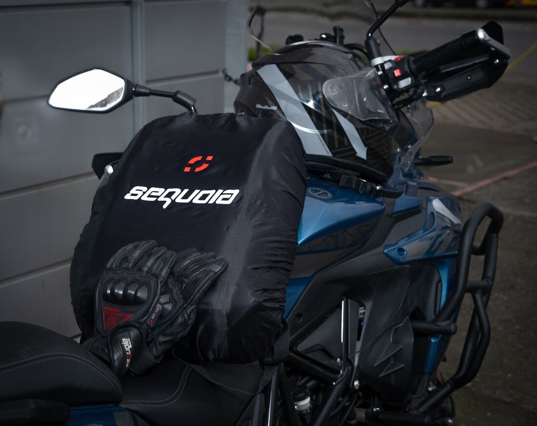 Combo Impermeable Hydra + Zapatones Sequoia Suela dura+ forro morral Moto, Motociclismo